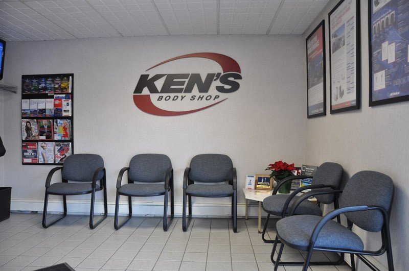 The Ken's Body Shop customer waiting area