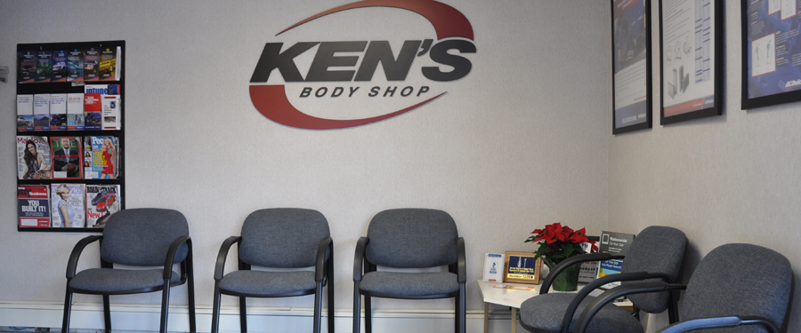 auto body oswego, ny — the Ken's Body Shop customer waiting area
